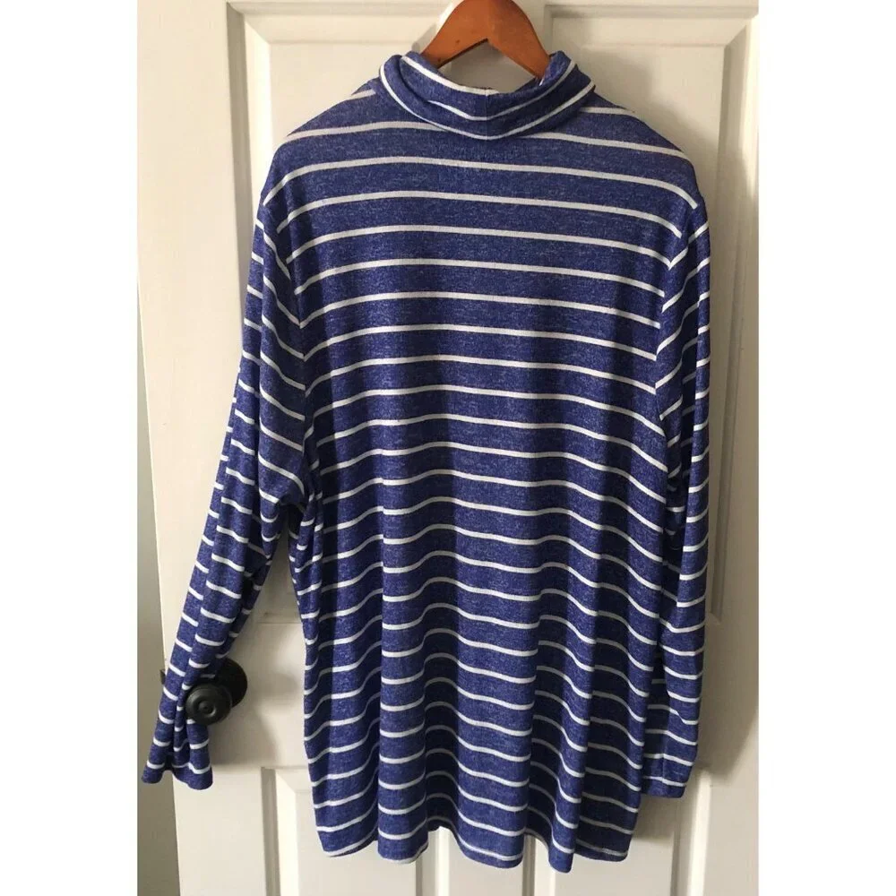 Women's Plus Size Lane Bryant Hacci Swing Turtleneck Long Sleeve Blue 22/24 - Picture 7 of 10